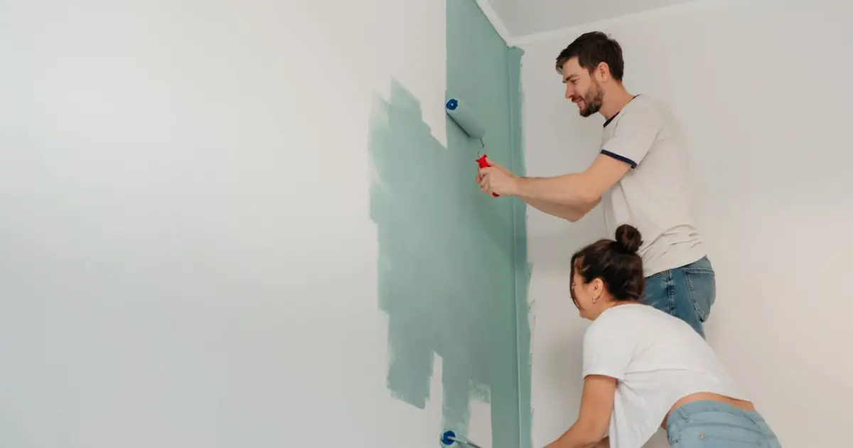 painting a wall