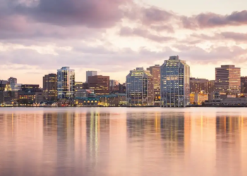 Halifax skyline during summer sunset