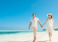 couple walking on florida beach florida starter home