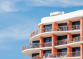 condos on blue sky