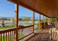 View from the porch of a modern ranch house