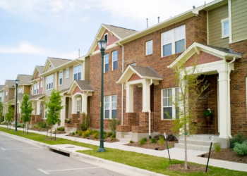 Townhomes from street view