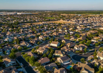 birdseye view of manteca